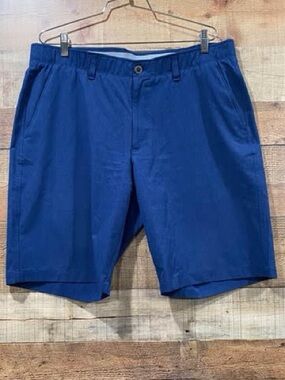 Under Armour Men's Navy Blue Flat Front Golf Performance Shorts size 38